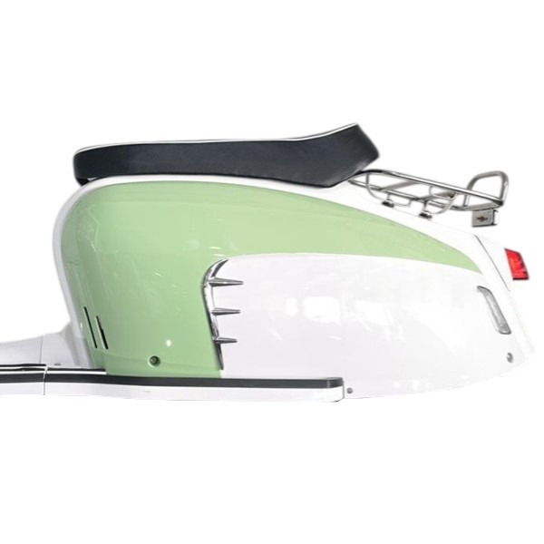 Royal Alloy Left Side Cover - Green And White